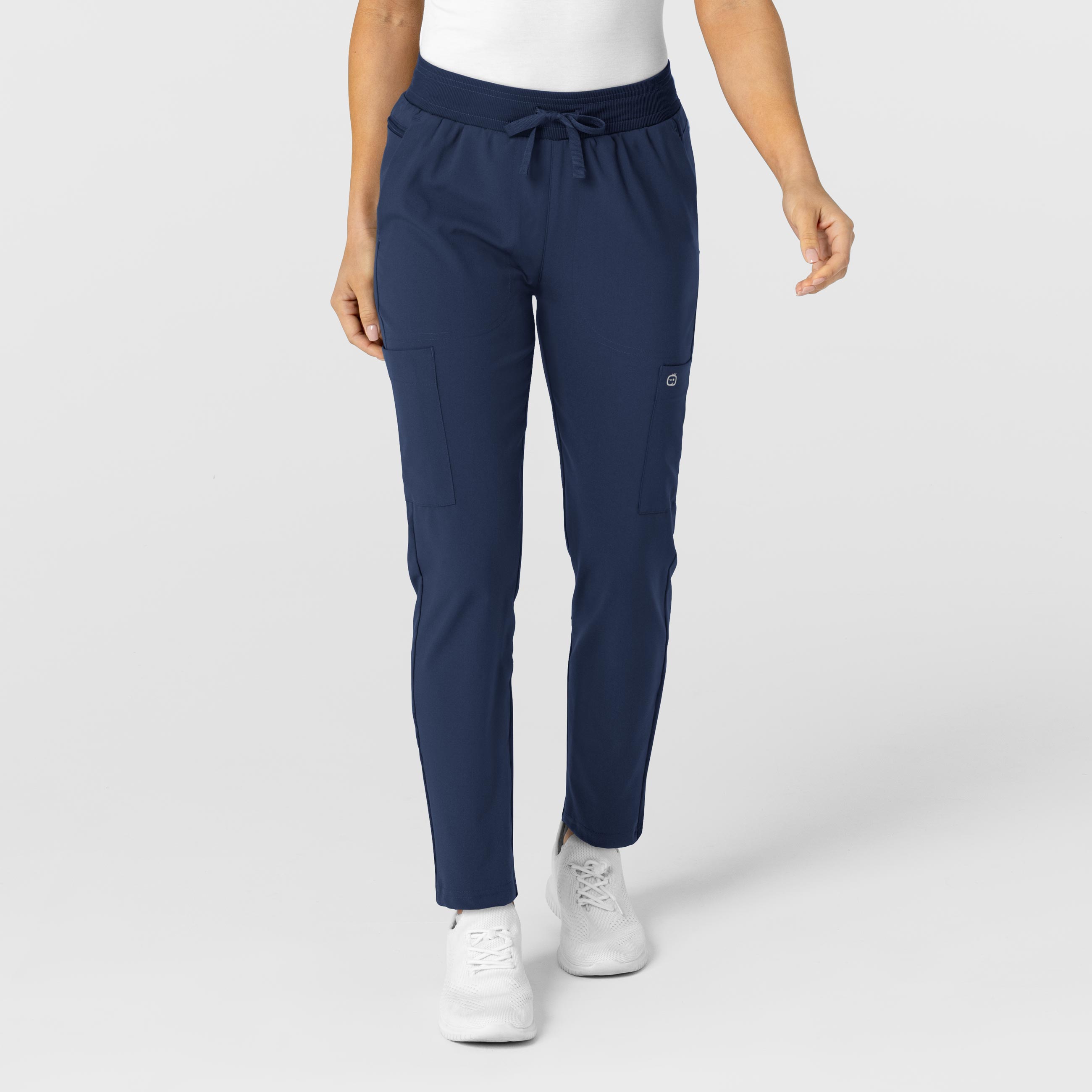 W123 5045 Flex-n-Reach Track Scrub Pants Navy
