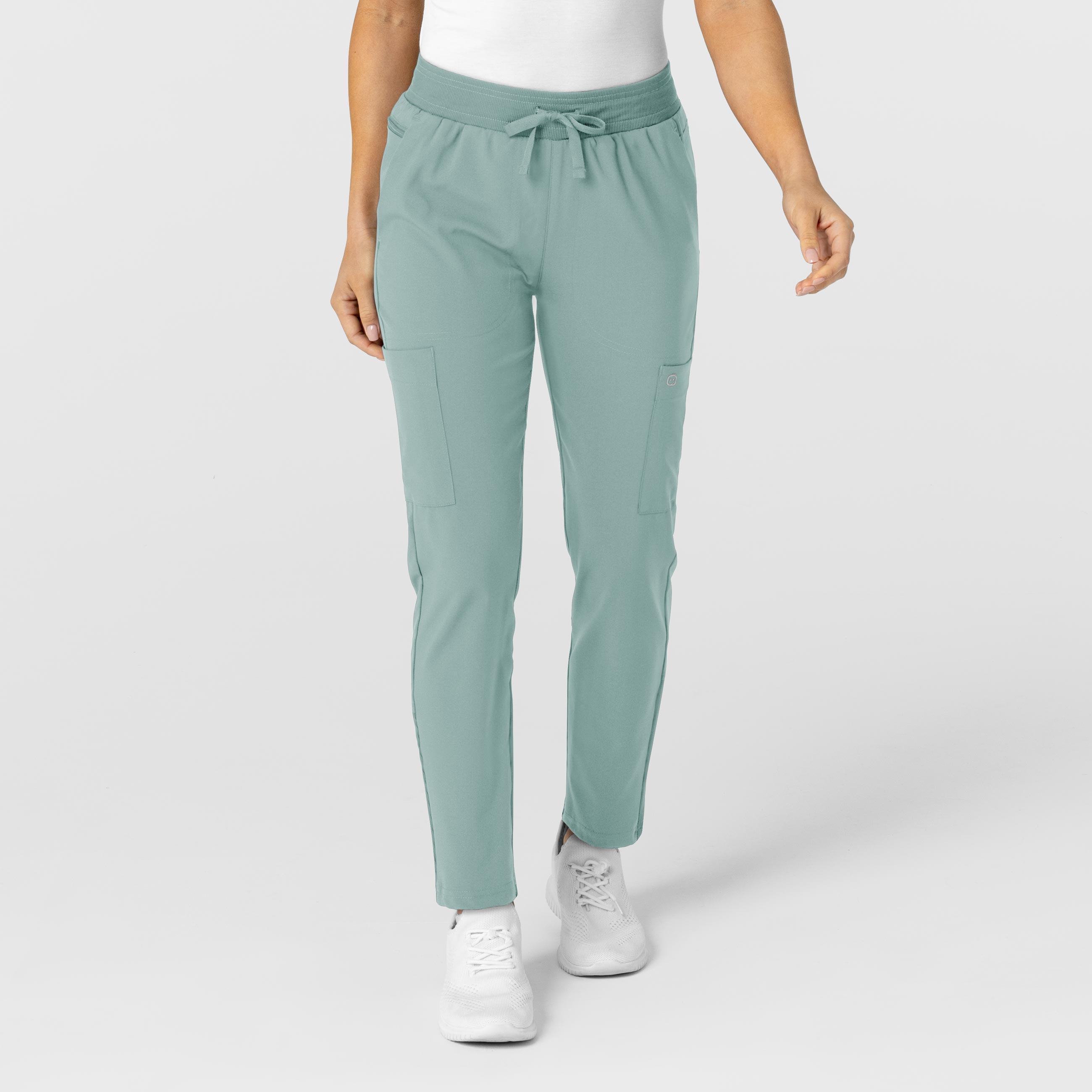 W123 5045 Flex-n-Reach Track Scrub Pants Sky Blue