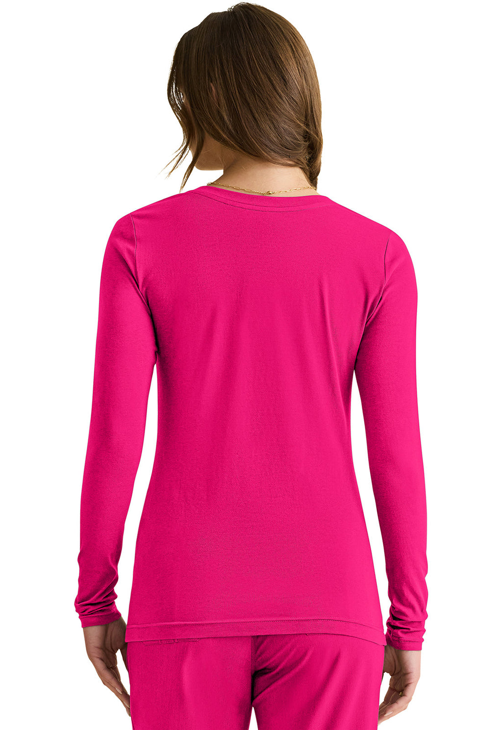 Knits 5047 Women's Melissa Scrub Top Carnation Pink