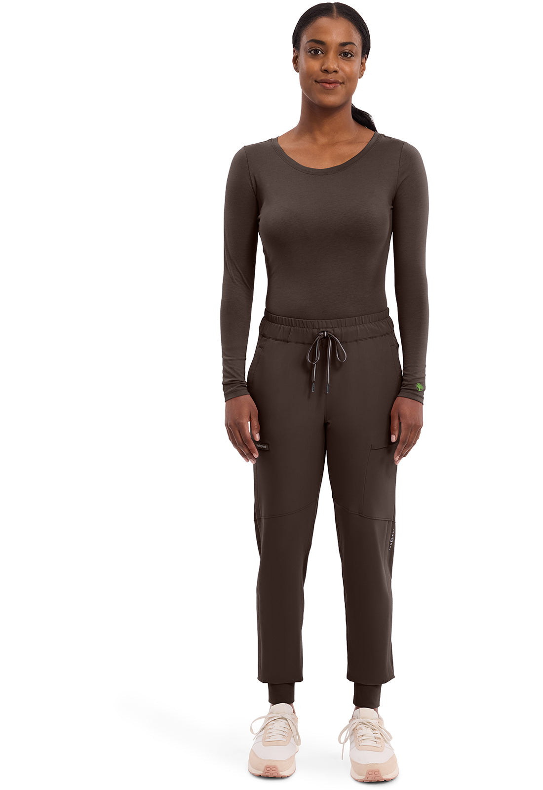 Knits 5047 Women's Melissa Scrub Top Dark Chocolate