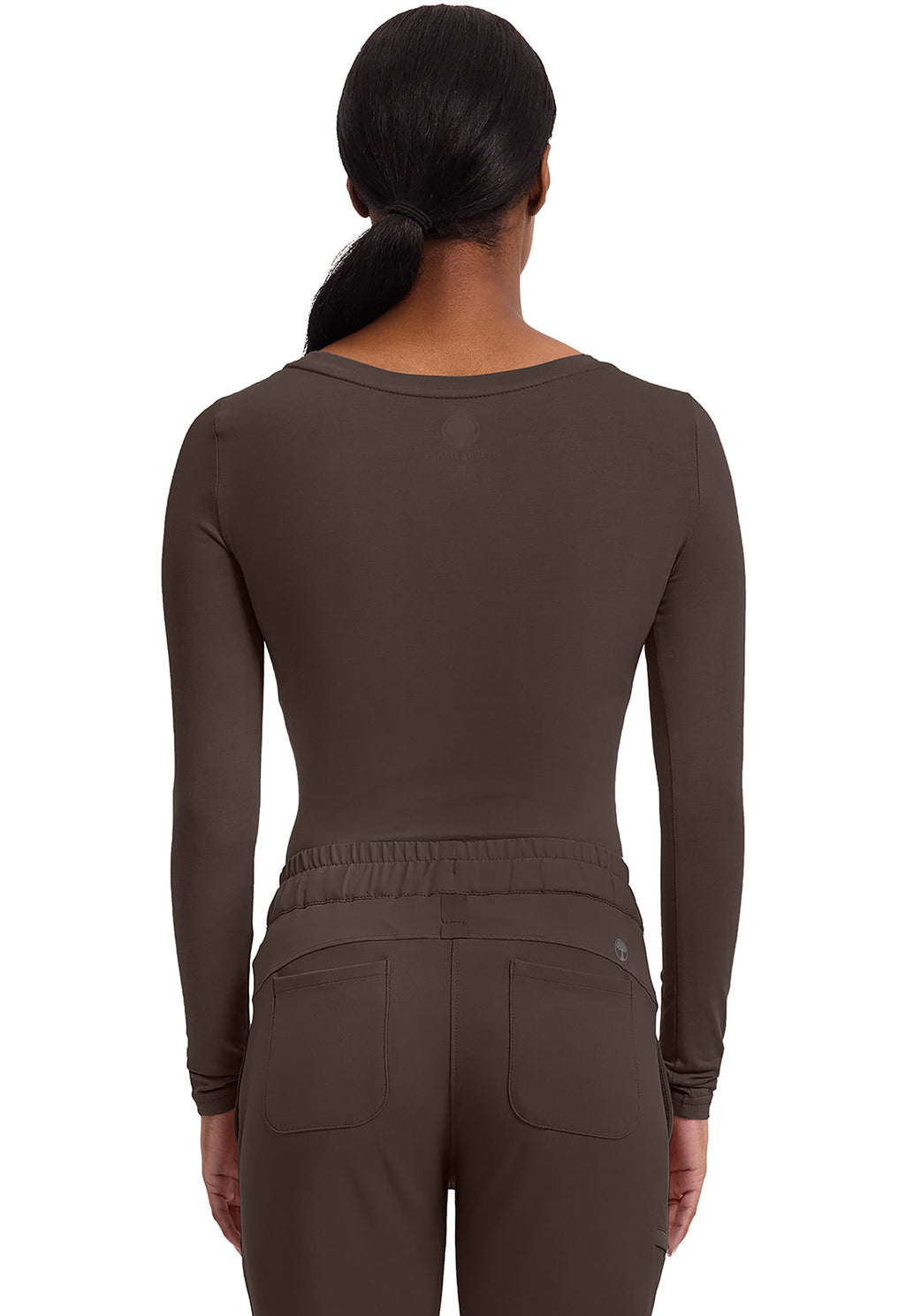 Knits 5047 Women's Melissa Scrub Top Dark Chocolate
