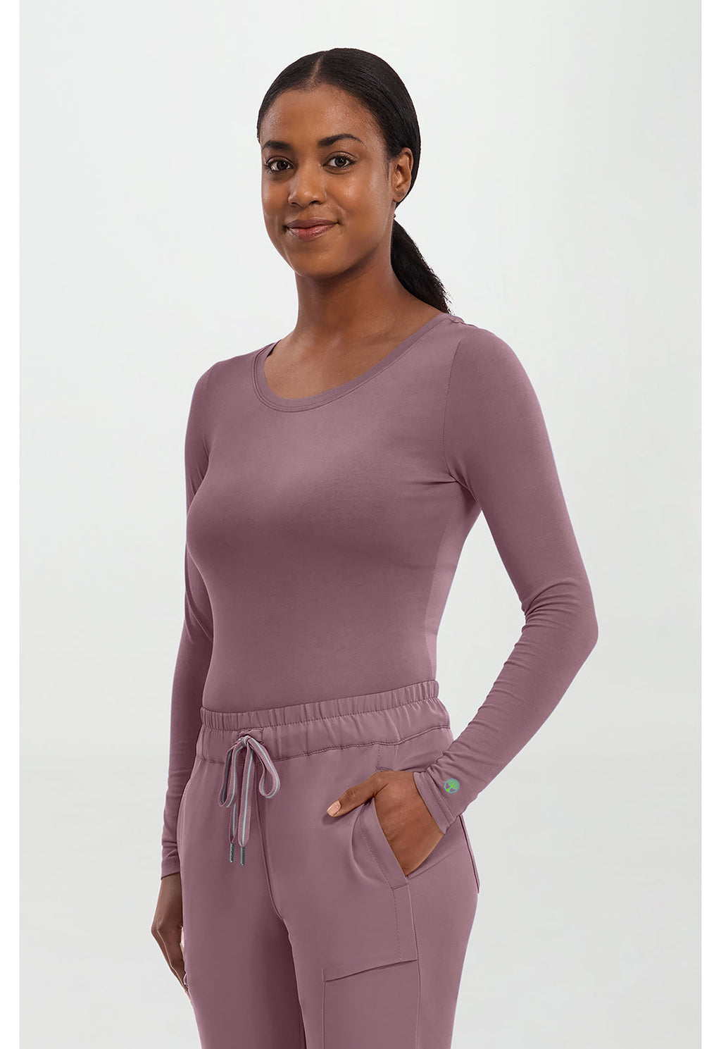 Knits 5047 Women's Melissa Scrub Top Elderberry