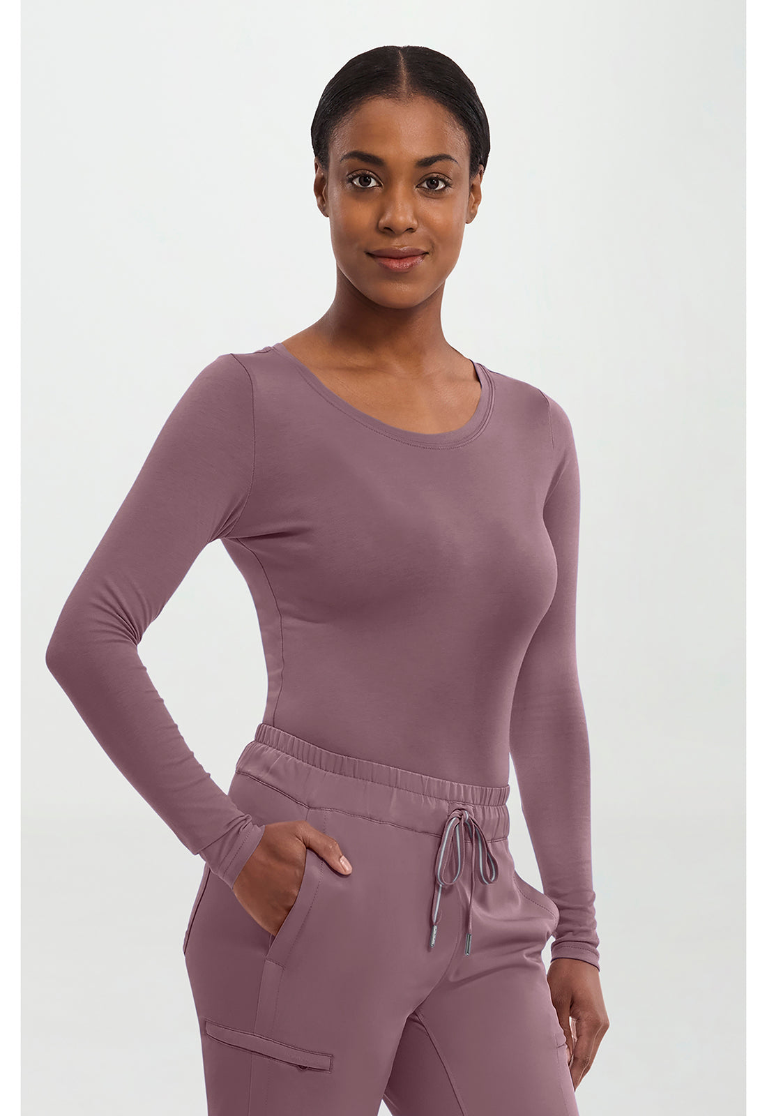 Knits 5047 Women's Melissa Scrub Top Elderberry