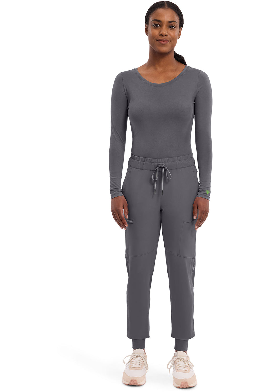 Knits 5047 Women's Melissa Scrub Top Pewter