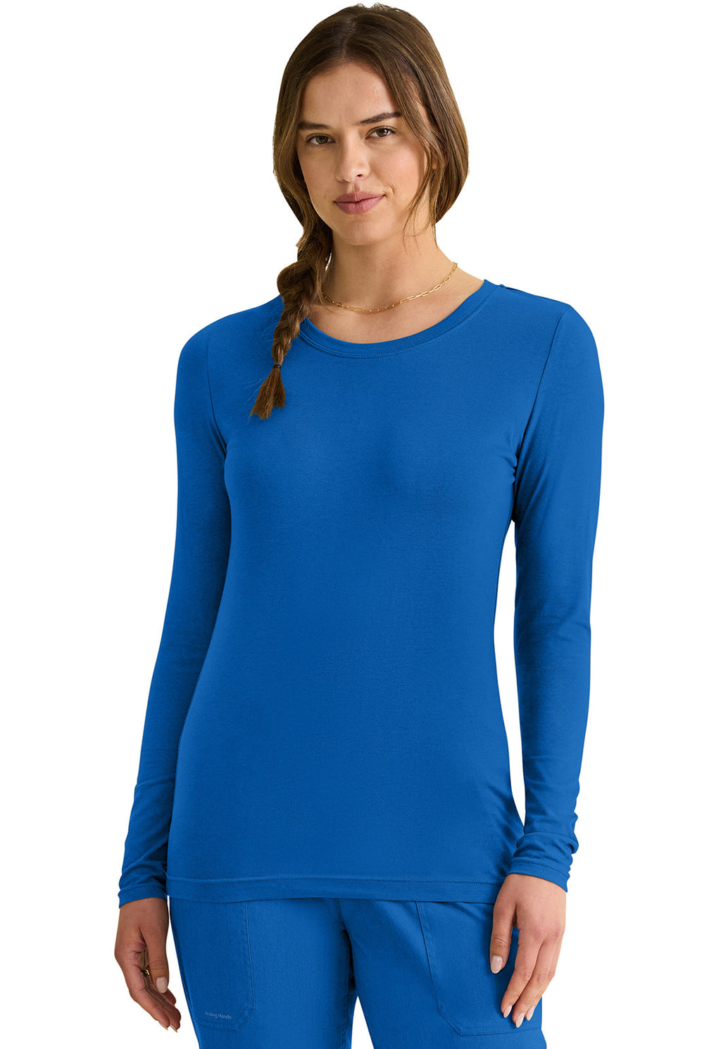 Knits 5047 Women's Melissa Scrub Top Royal