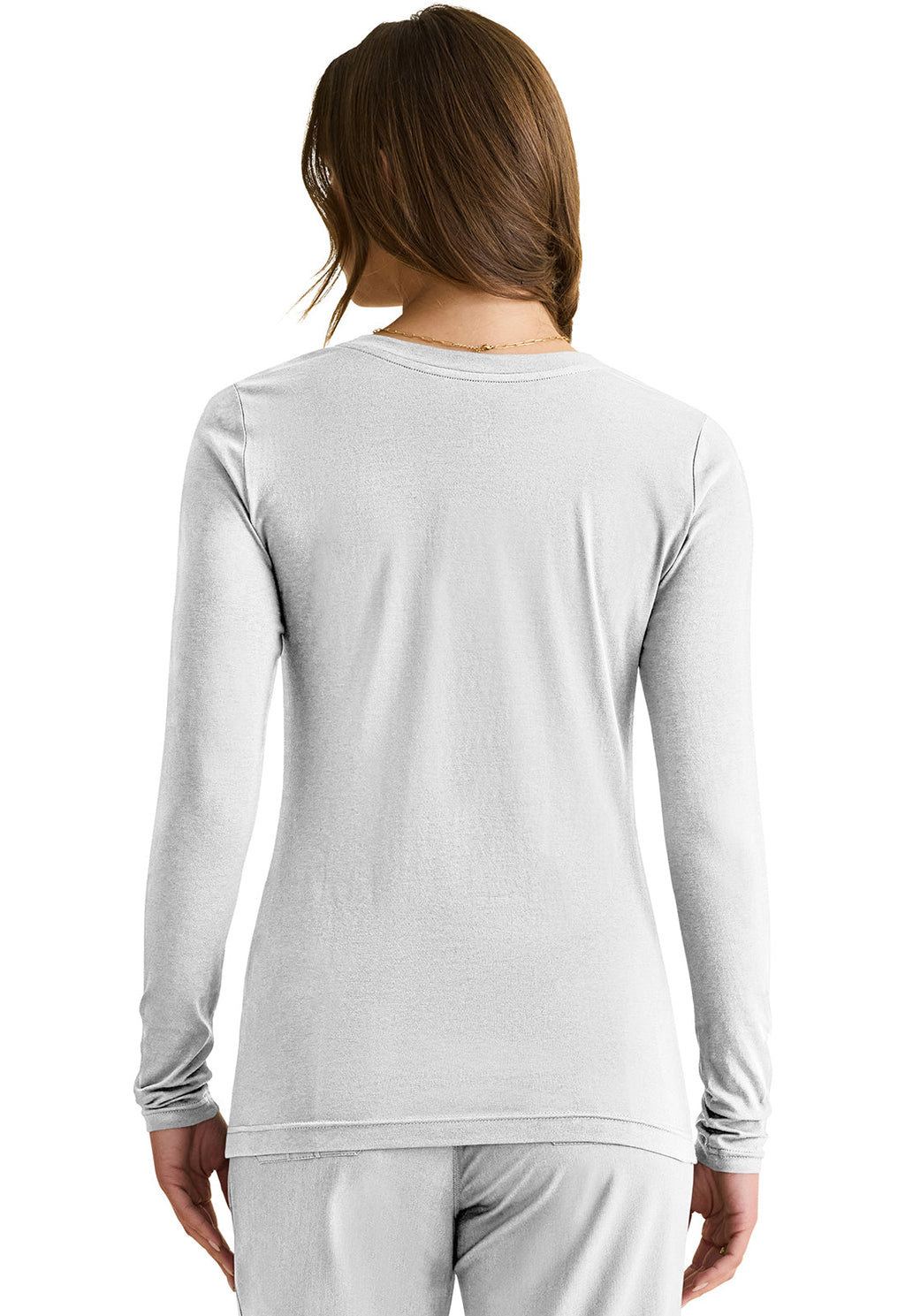 Knits 5047 Women's Melissa Scrub Top White