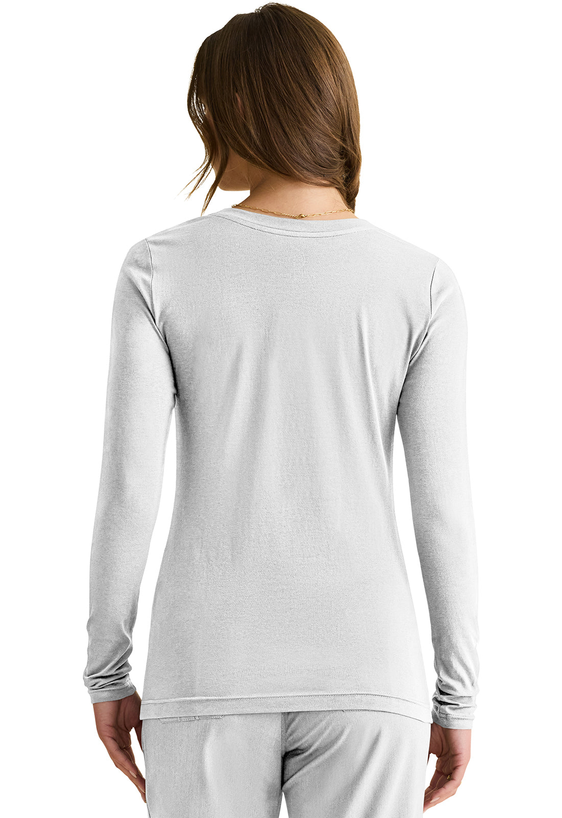 Knits 5047 Women's Melissa Scrub Top White