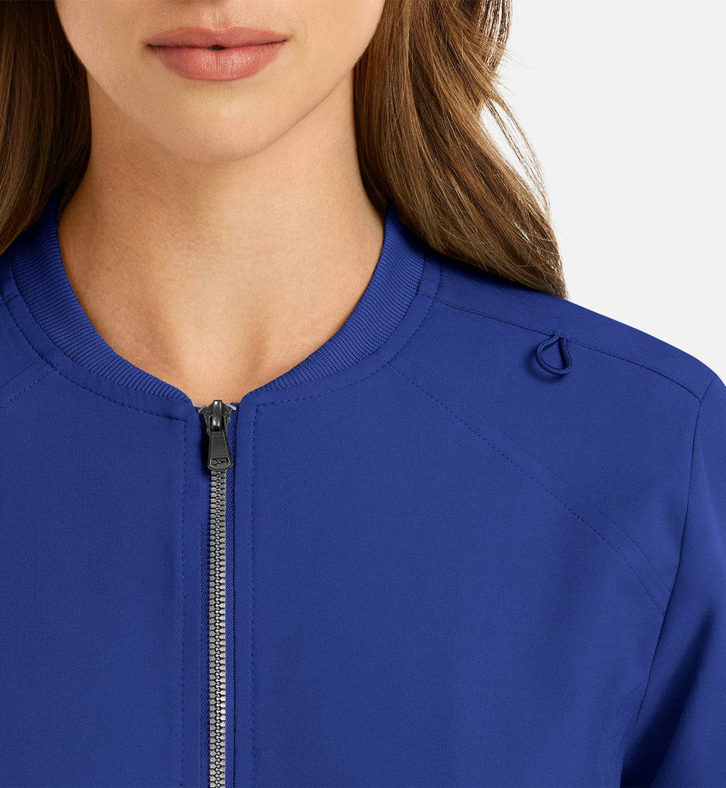 Momentum 5061 Women's Full Zip Bomber Jacket Galaxy Blue