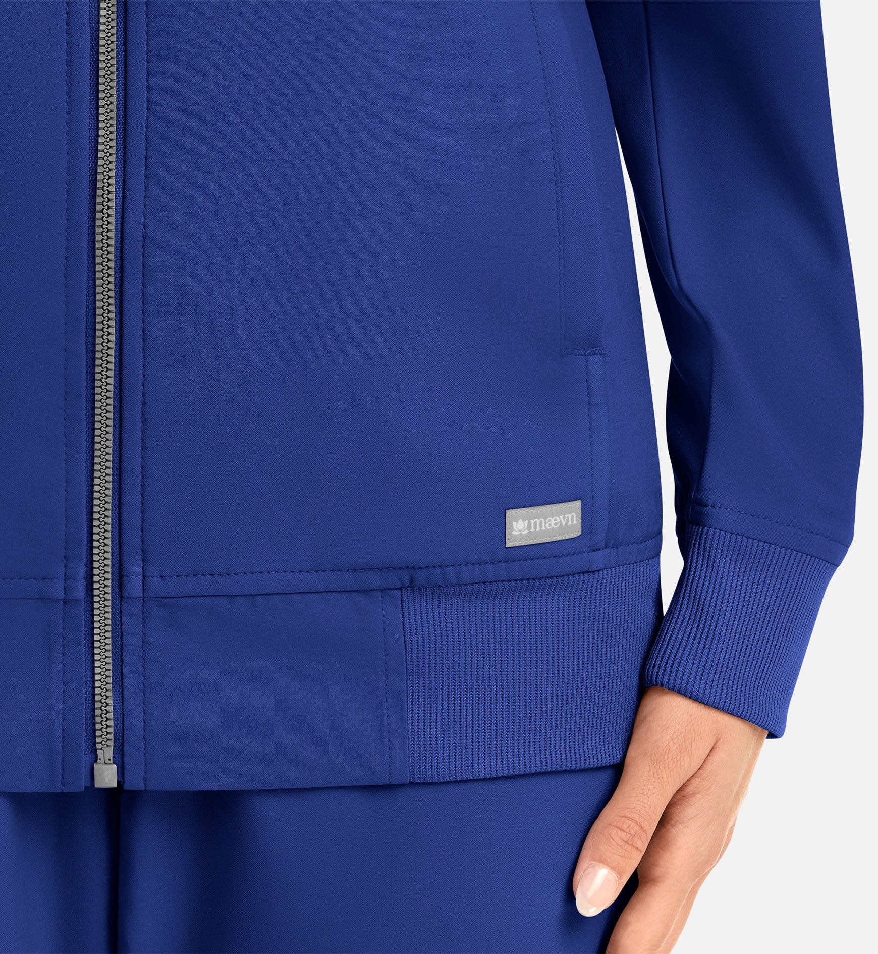 Momentum 5061 Women's Full Zip Bomber Jacket Galaxy Blue