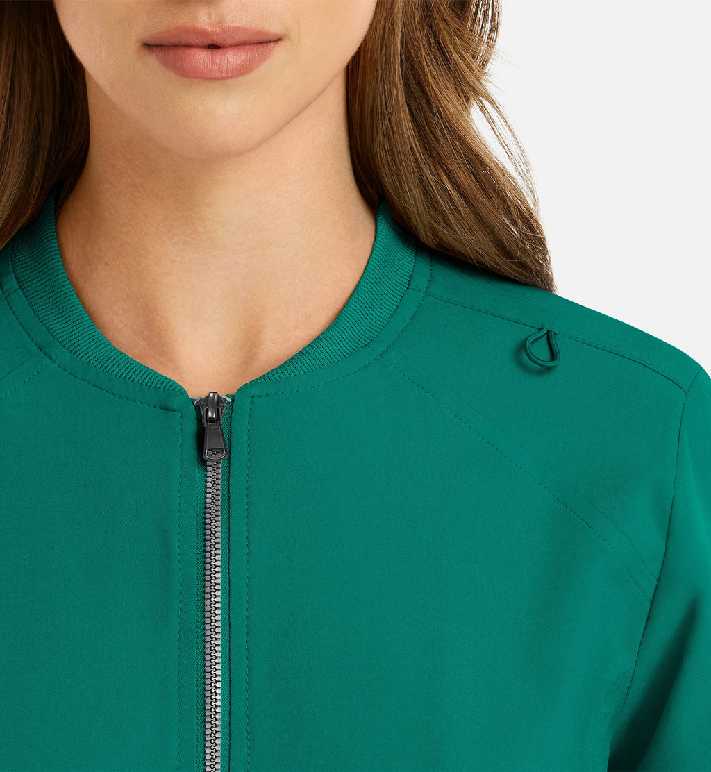 Momentum 5061 Women's Full Zip Bomber Jacket Hunter