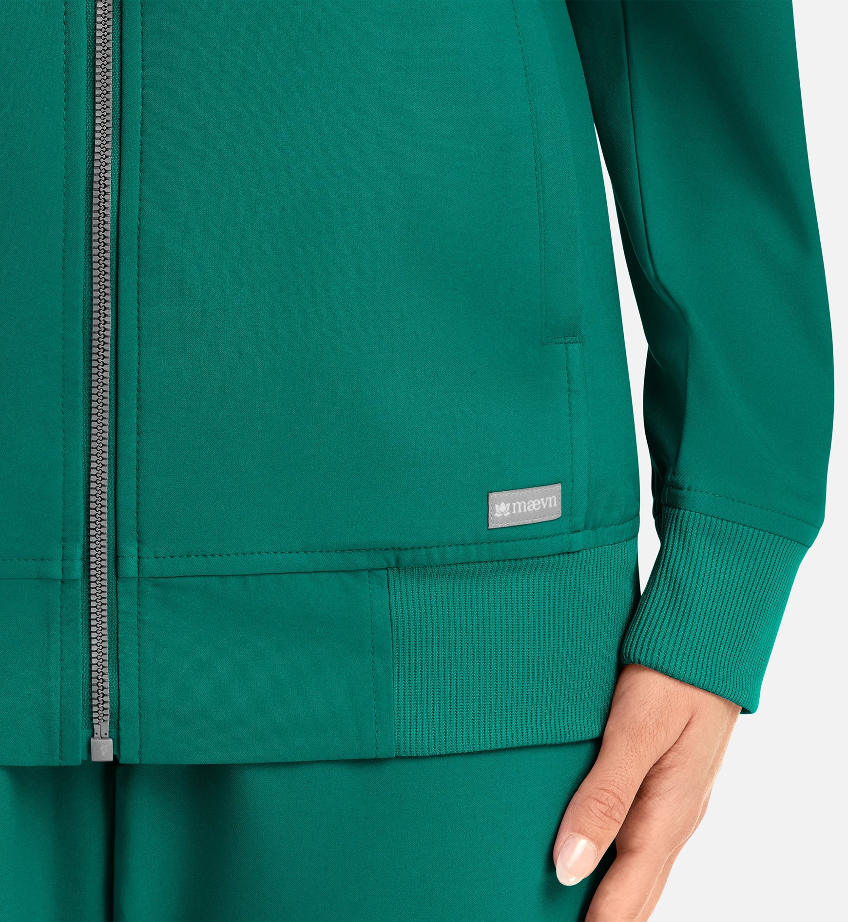 Momentum 5061 Women's Full Zip Bomber Jacket Hunter