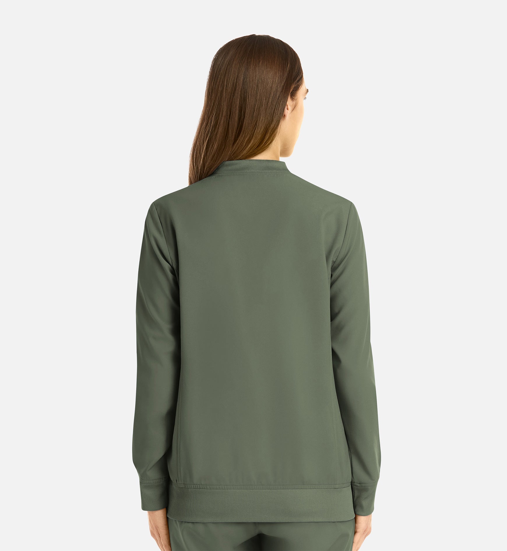 Momentum 5061 Women's Full Zip Bomber Jacket Olive