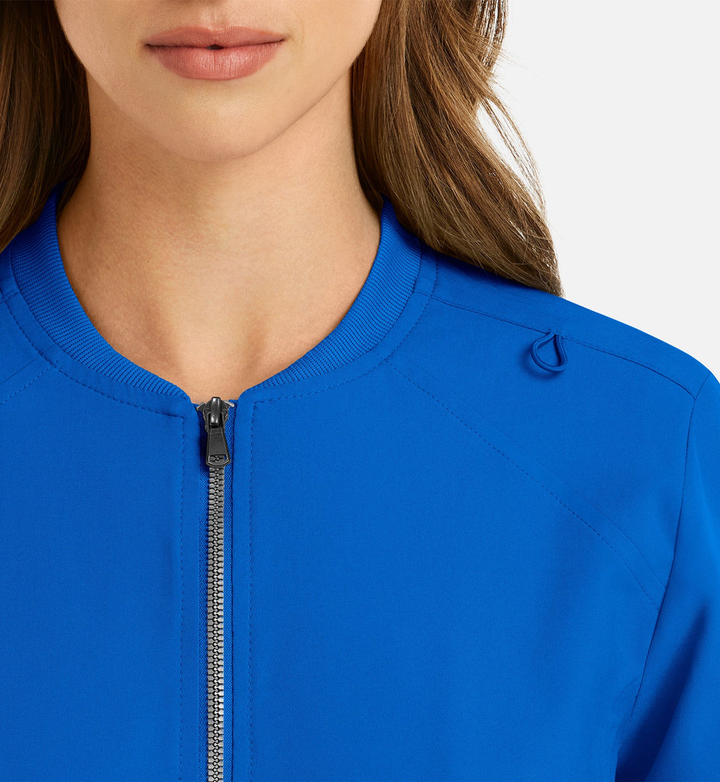 Momentum 5061 Women's Full Zip Bomber Jacket Royal Blue