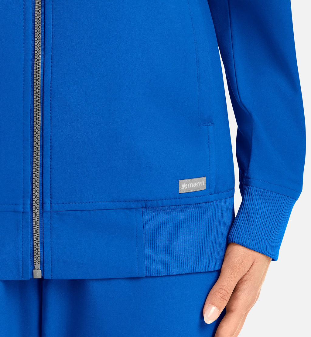 Momentum 5061 Women's Full Zip Bomber Jacket Royal Blue