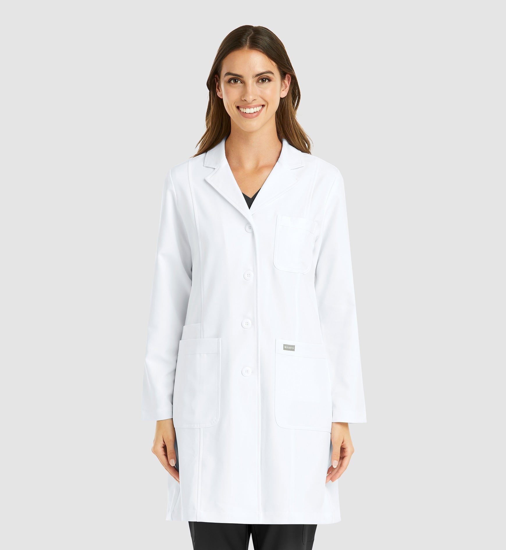 Momentum Lab Coats 5071 Women's Full Length Lab Coat White