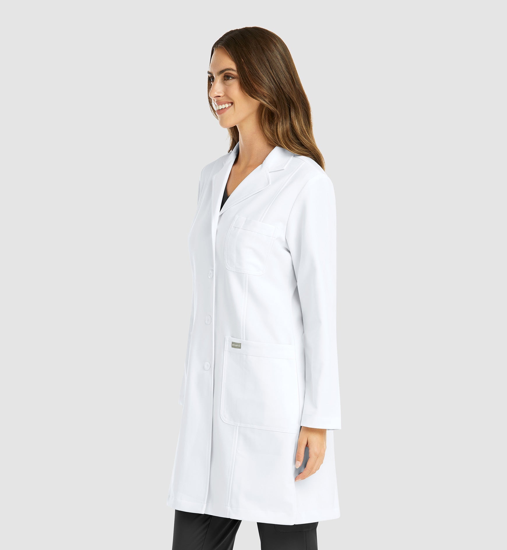 Momentum Lab Coats 5071 Women's Full Length Lab Coat White