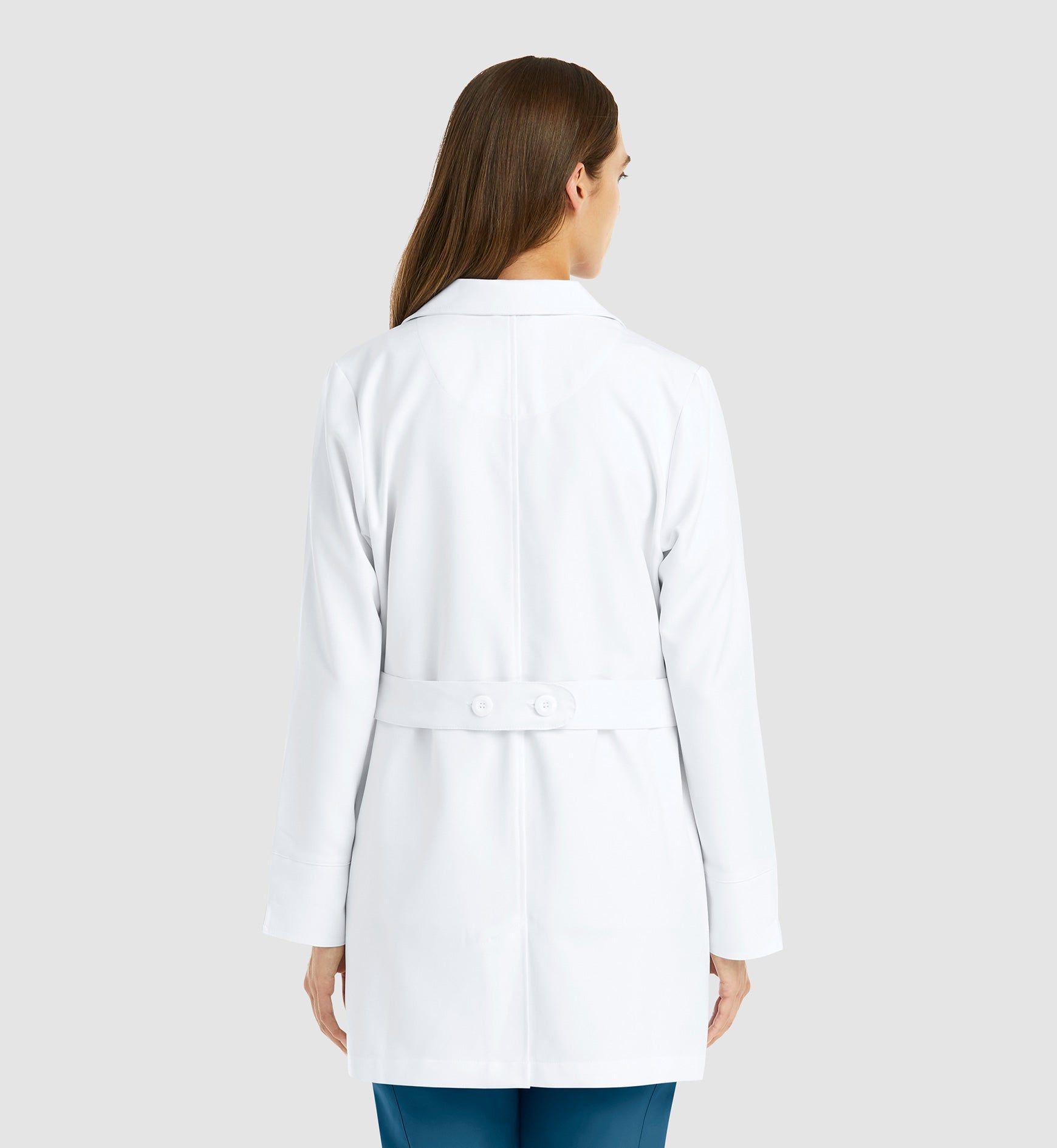 Momentum Lab Coats 5072 Women's Mid Length Lab Coat White