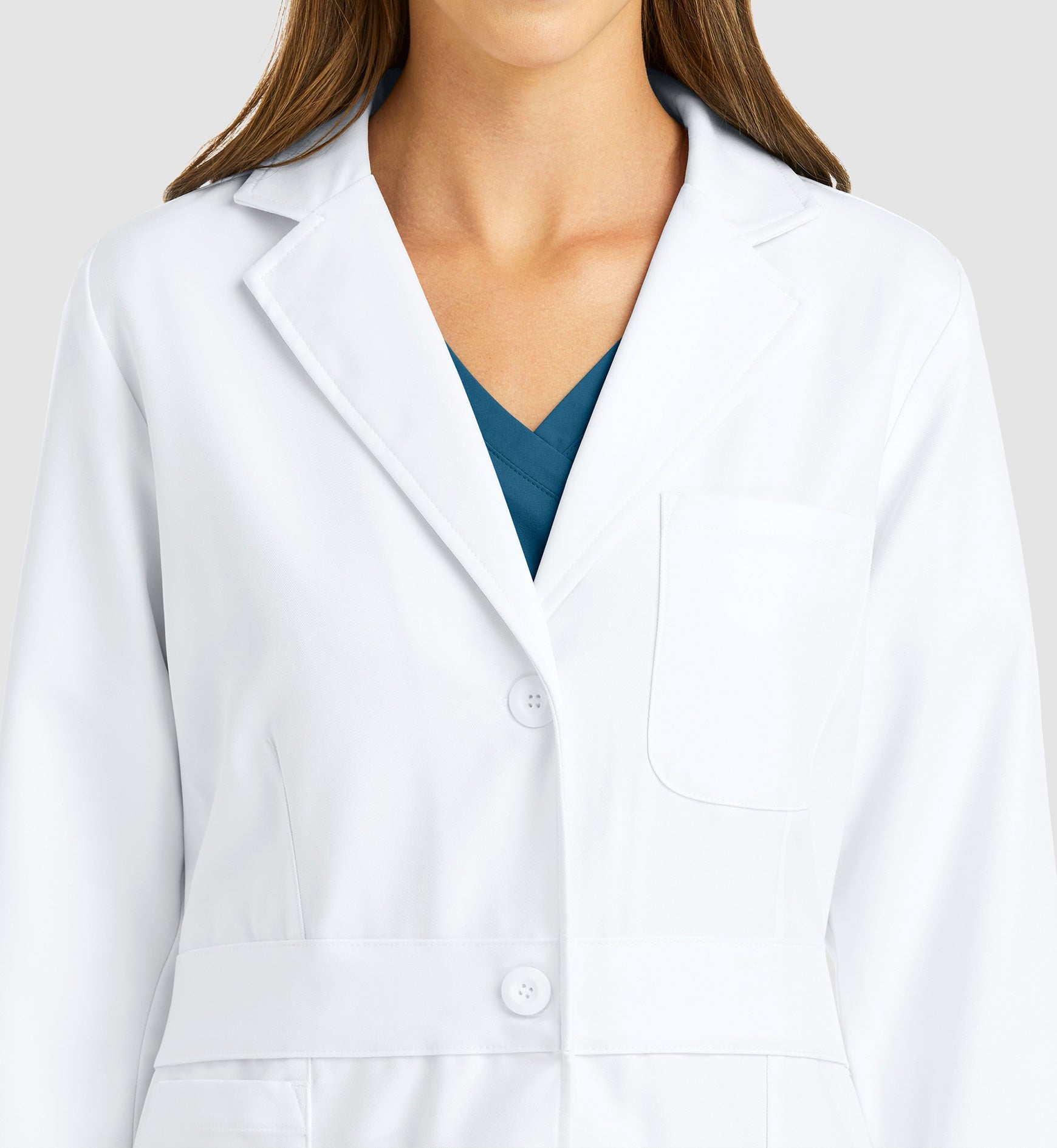 Momentum Lab Coats 5072 Women's Mid Length Lab Coat White