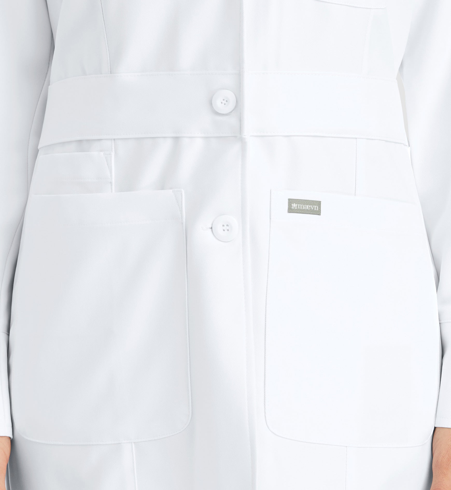 Momentum Lab Coats 5072 Women's Mid Length Lab Coat White
