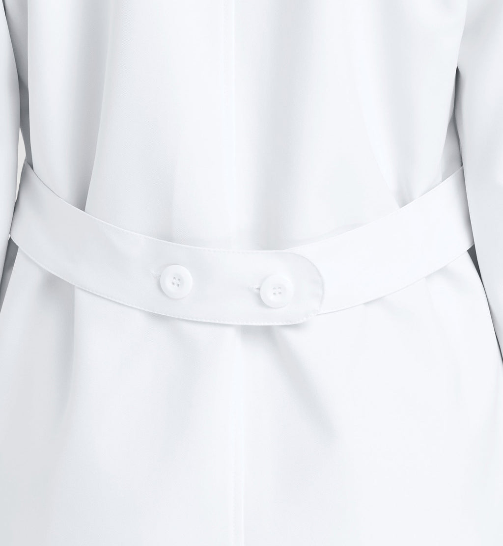 Momentum Lab Coats 5072 Women's Mid Length Lab Coat White