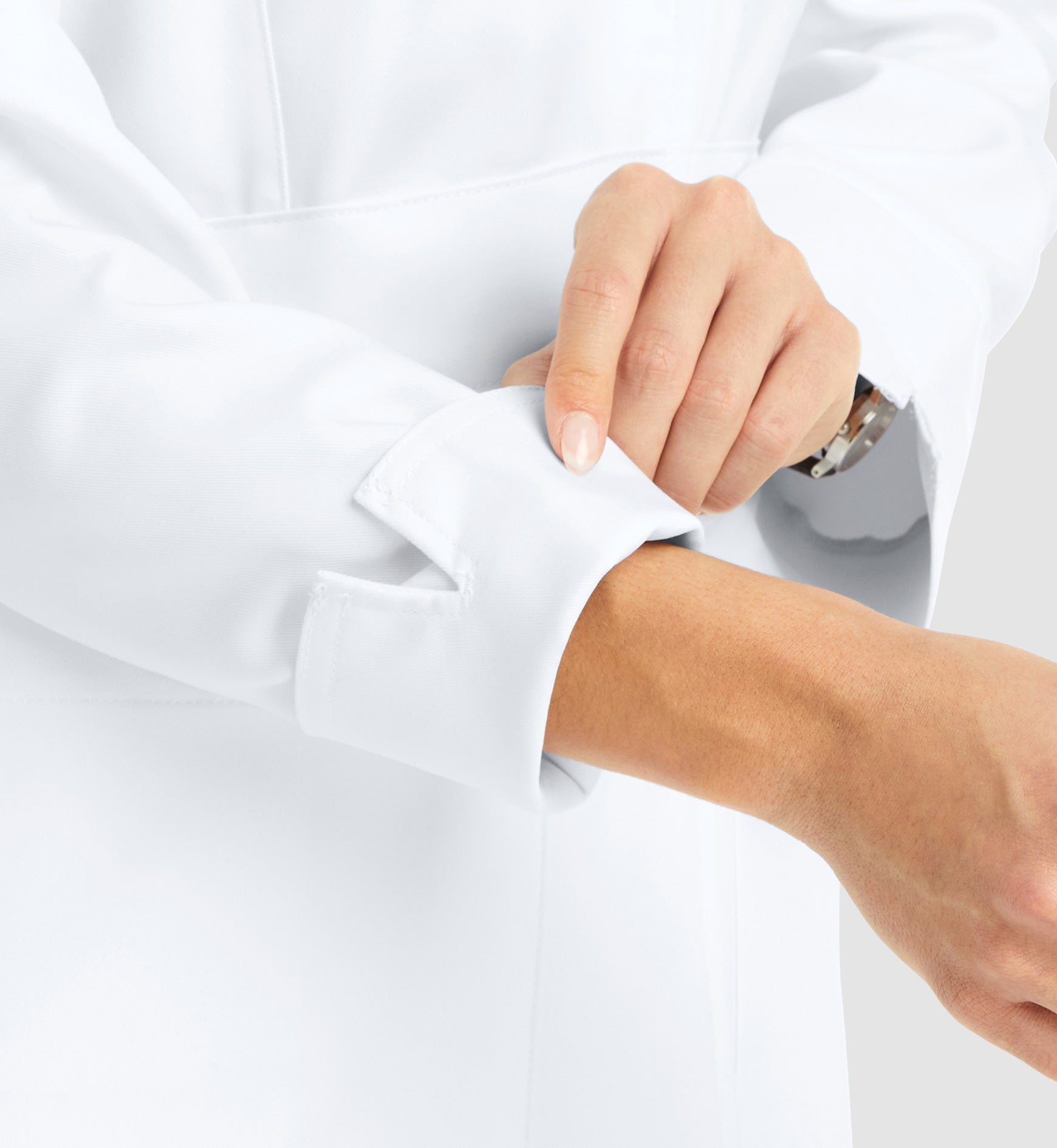 Momentum Lab Coats 5072 Women's Mid Length Lab Coat White