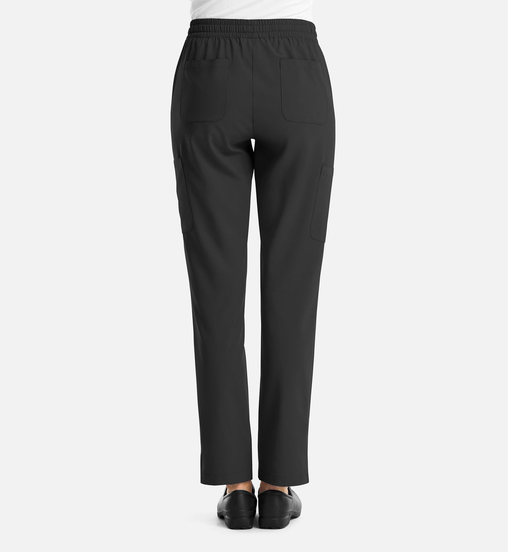Momentum 5091 Women's Full Elastic Pull On Pants Black