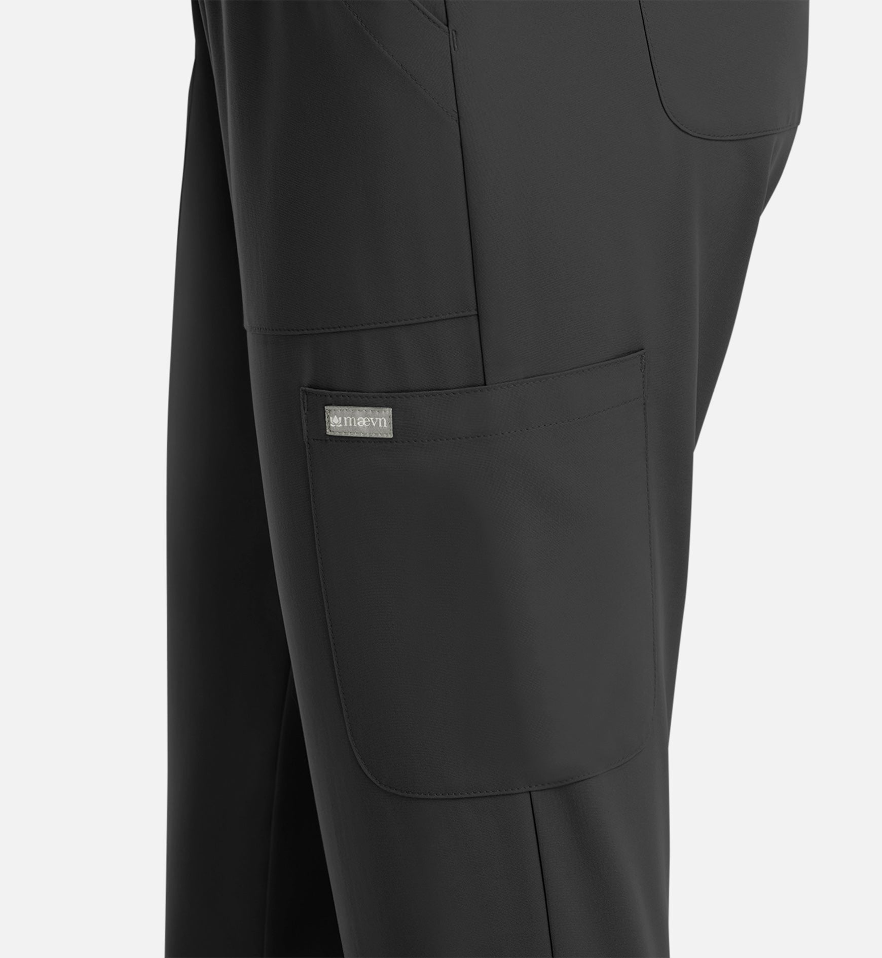 Momentum 5091 Women's Full Elastic Pull On Pants Black