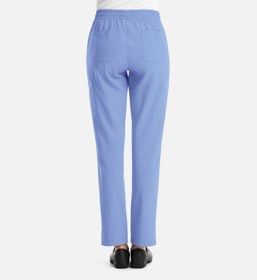 Momentum 5091 Women's Full Elastic Pull On Pants Ceil Blue