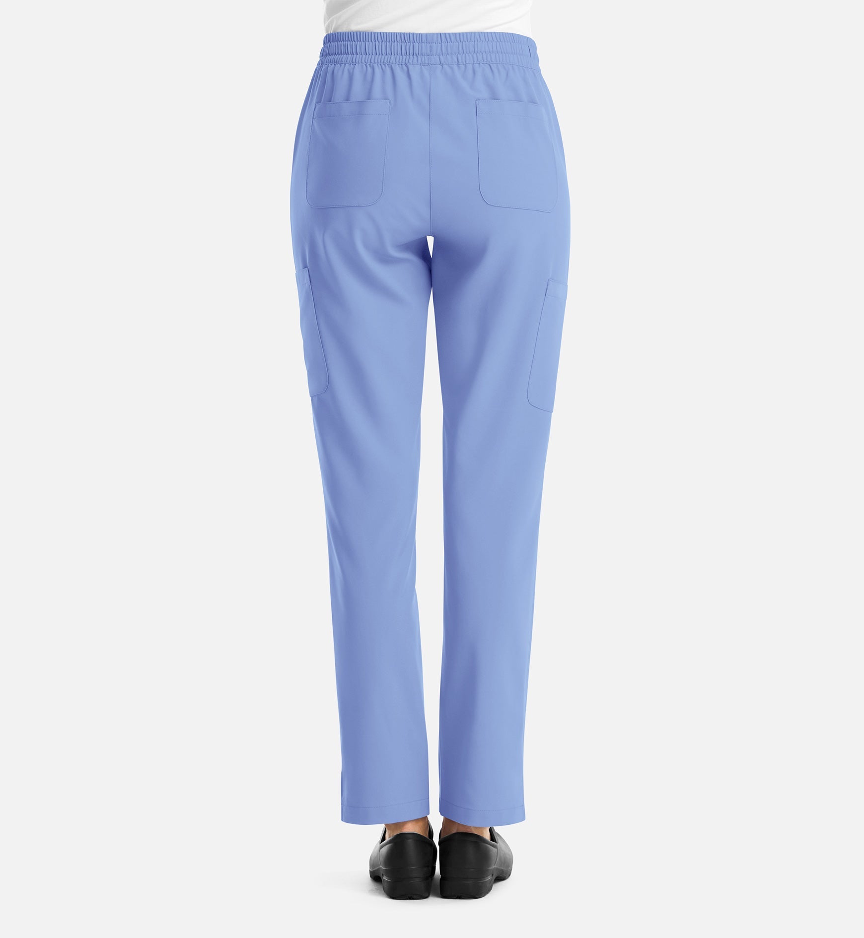 Momentum 5091 Women's Full Elastic Pull On Pants Ceil Blue