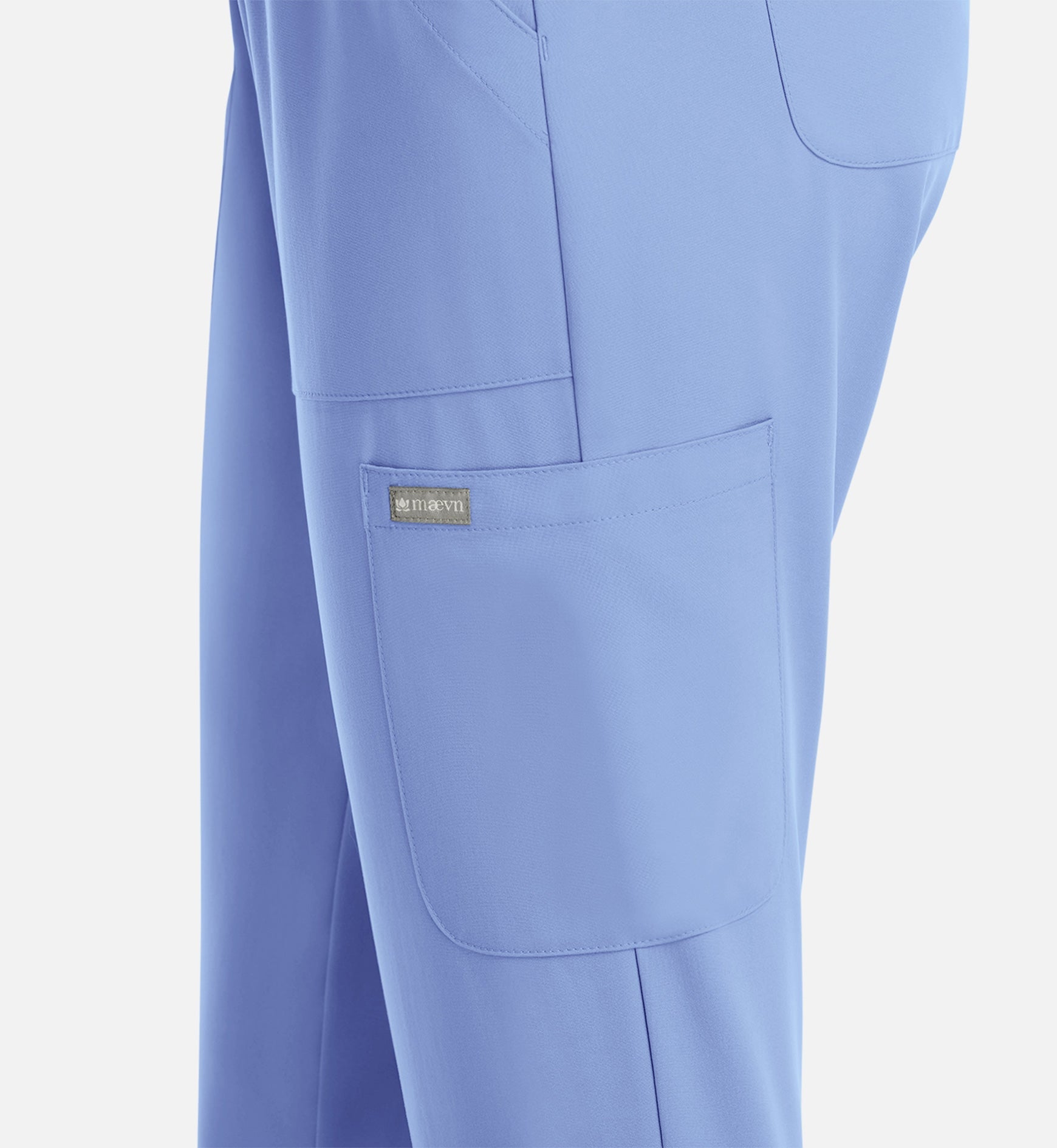 Momentum 5091 Women's Full Elastic Pull On Pants Ceil Blue