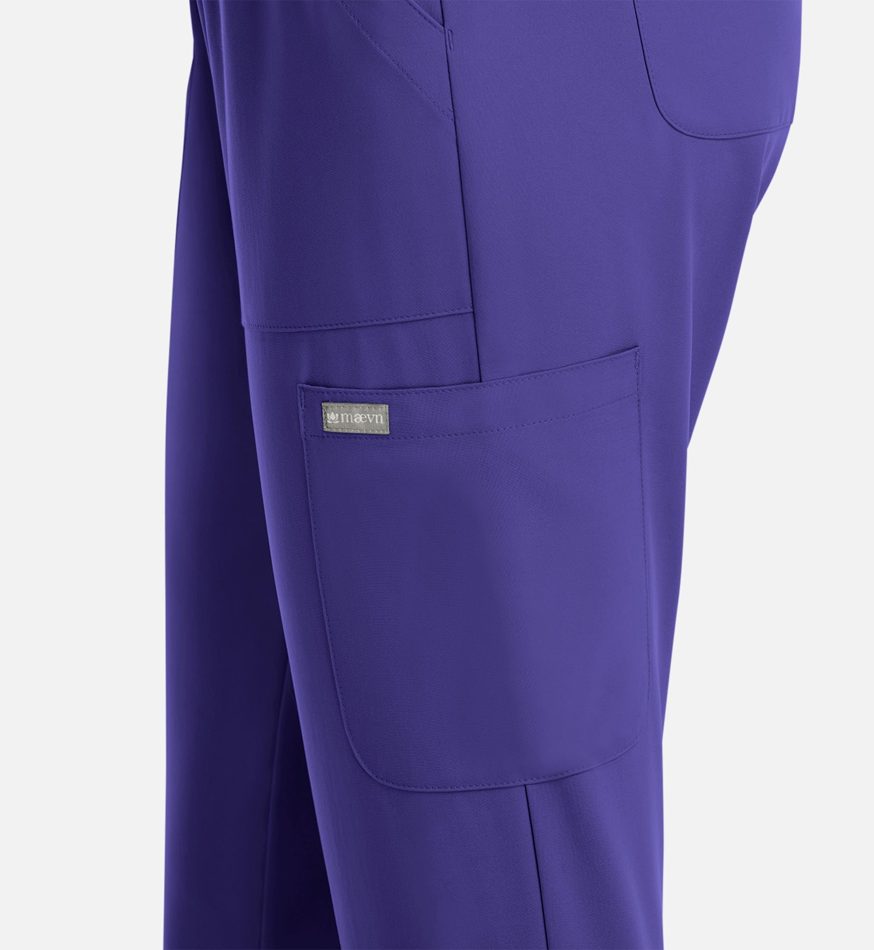 Momentum 5091 Women's Full Elastic Pull On Pants Grape