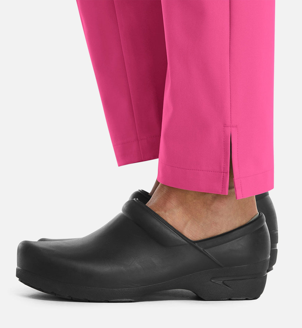 Momentum 5091 Women's Full Elastic Pull On Pants Hot Pink