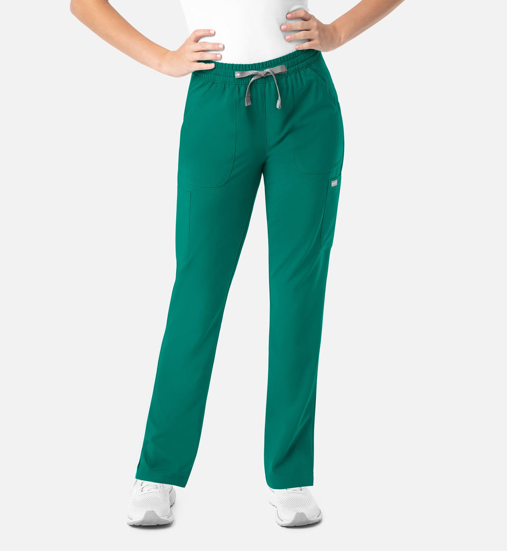 Momentum 5091 Women's Full Elastic Pull On Pants Hunter