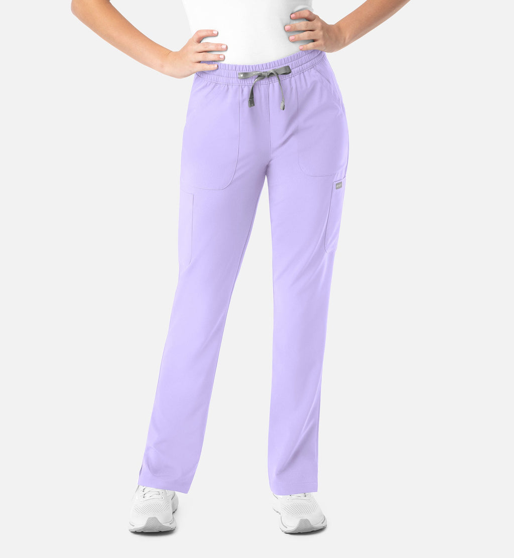 Momentum 5091 Women's Full Elastic Pull On Pants Lavender