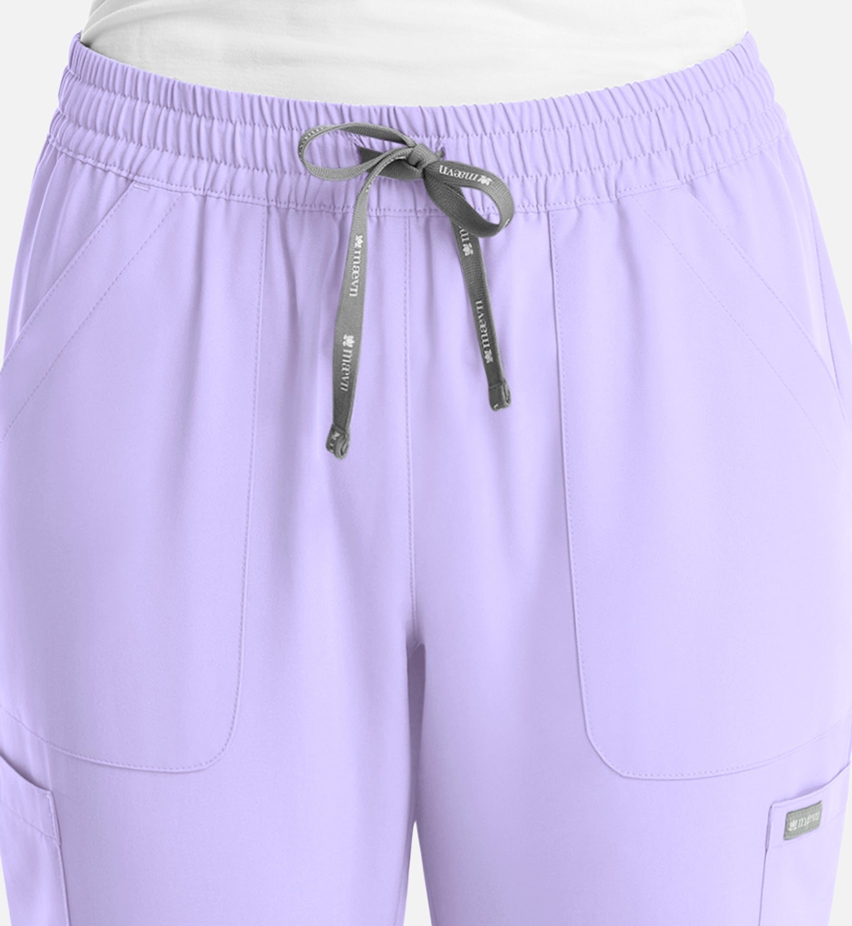 Momentum 5091 Women's Full Elastic Pull On Pants Lavender