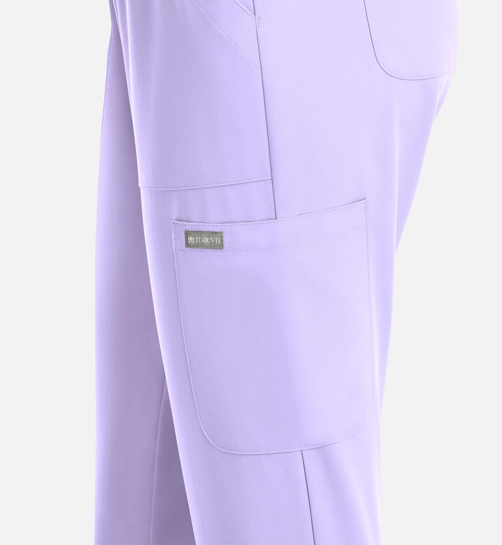 Momentum 5091 Women's Full Elastic Pull On Pants Lavender