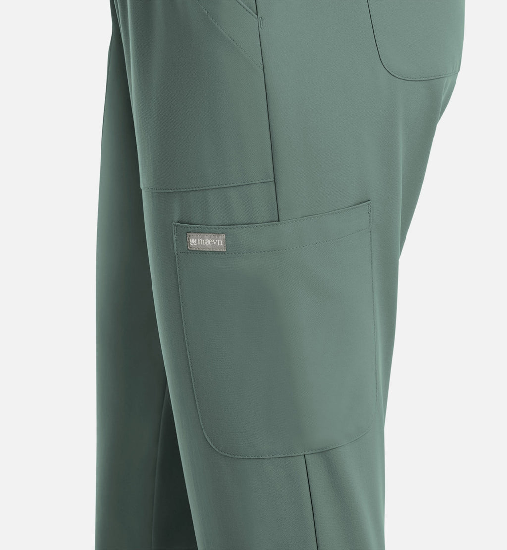 Momentum 5091 Women's Full Elastic Pull On Pants Moss