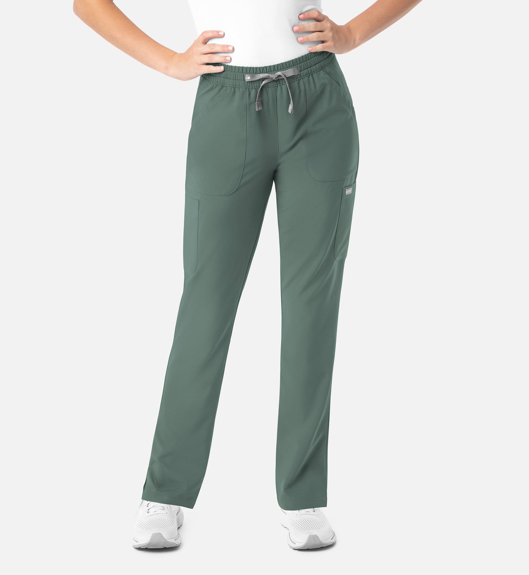 Momentum 5091 Women's Full Elastic Pull On Pants Moss