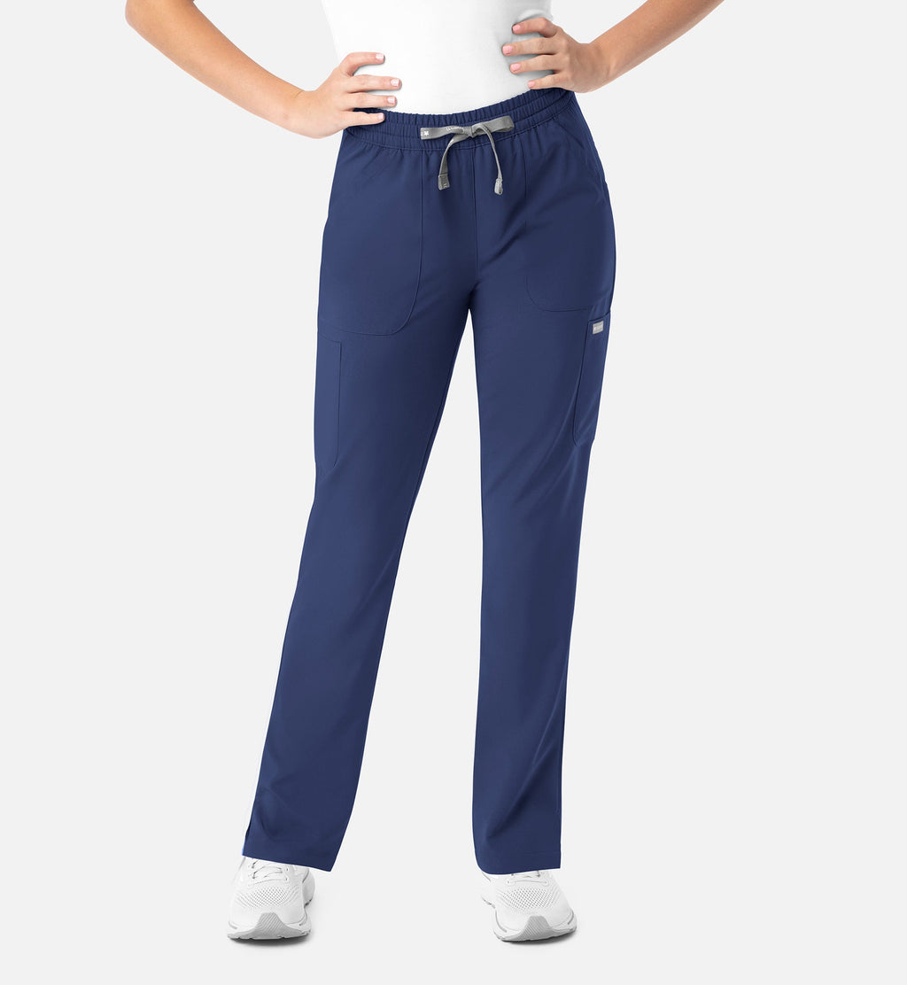 Momentum 5091 Women's Full Elastic Pull On Pants Navy