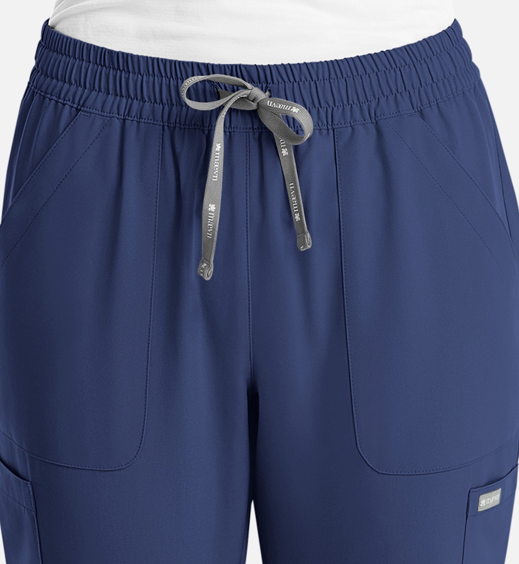 Momentum 5091 Women's Full Elastic Pull On Pants Navy