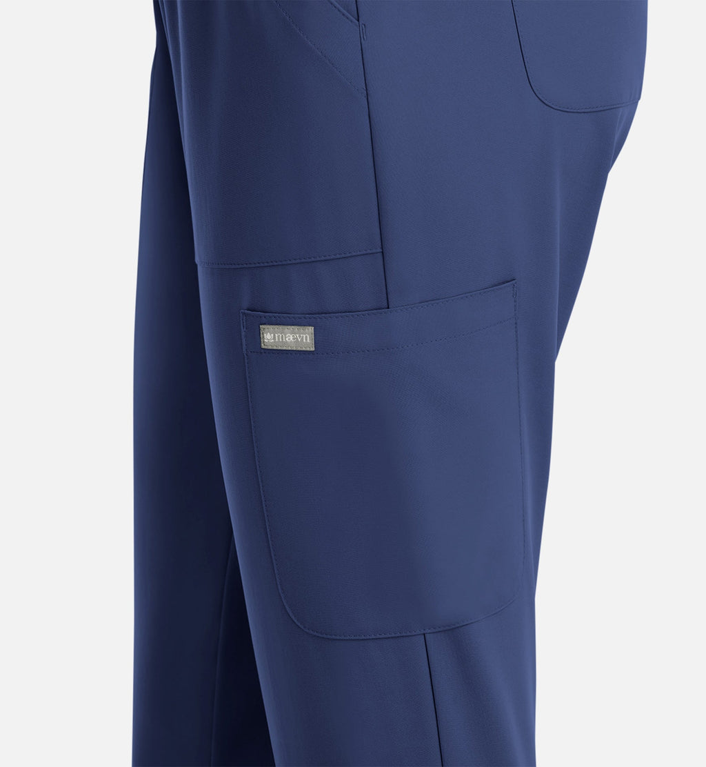 Momentum 5091 Women's Full Elastic Pull On Pants Navy