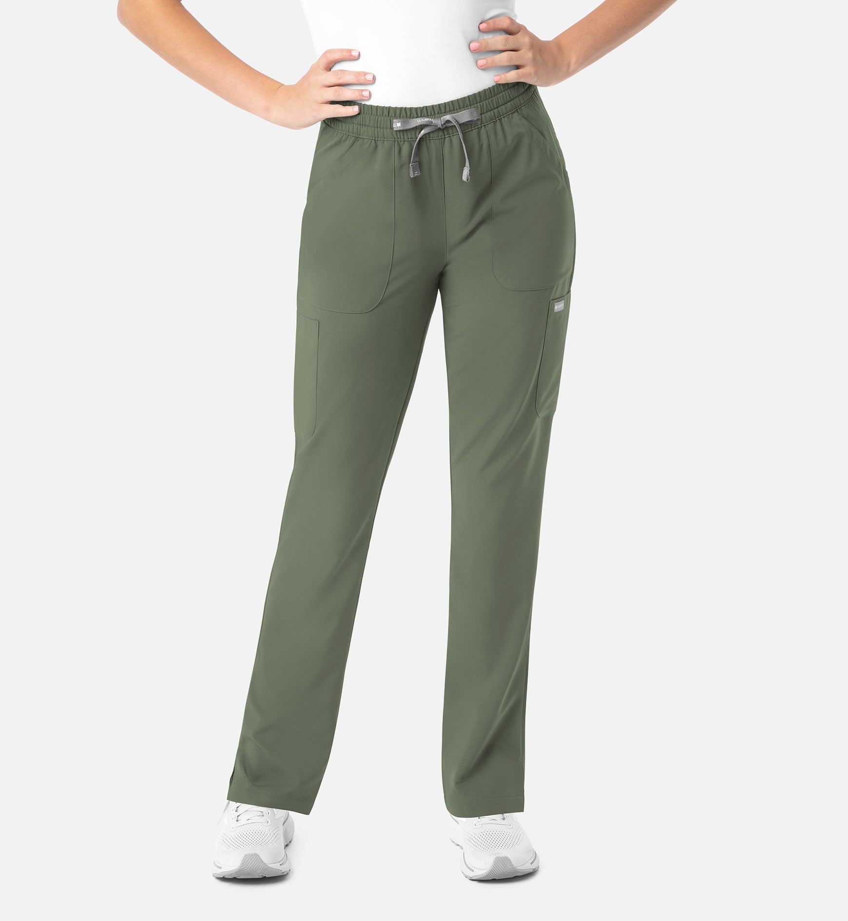 Momentum 5091 Women's Full Elastic Pull On Pants Olive