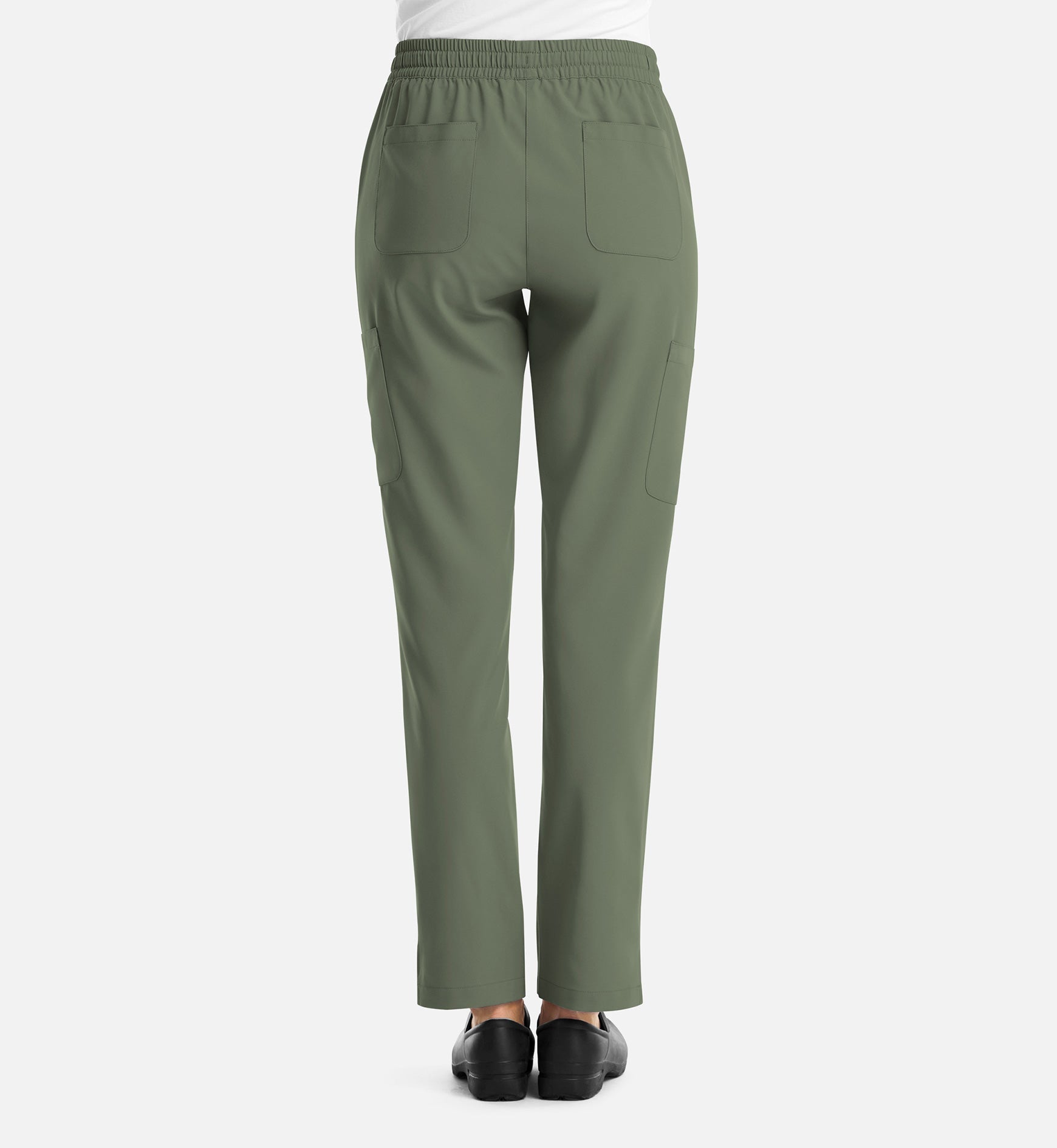 Momentum 5091 Women's Full Elastic Pull On Pants Olive