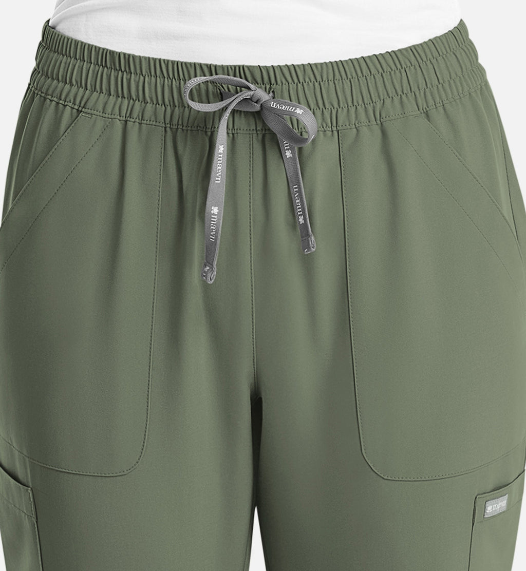 Momentum 5091 Women's Full Elastic Pull On Pants Olive