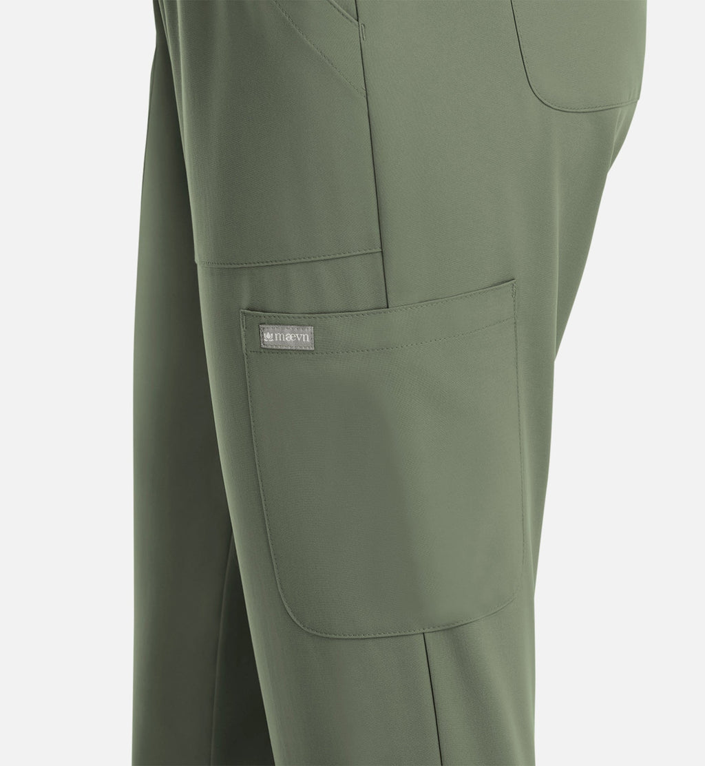 Momentum 5091 Women's Full Elastic Pull On Pants Olive