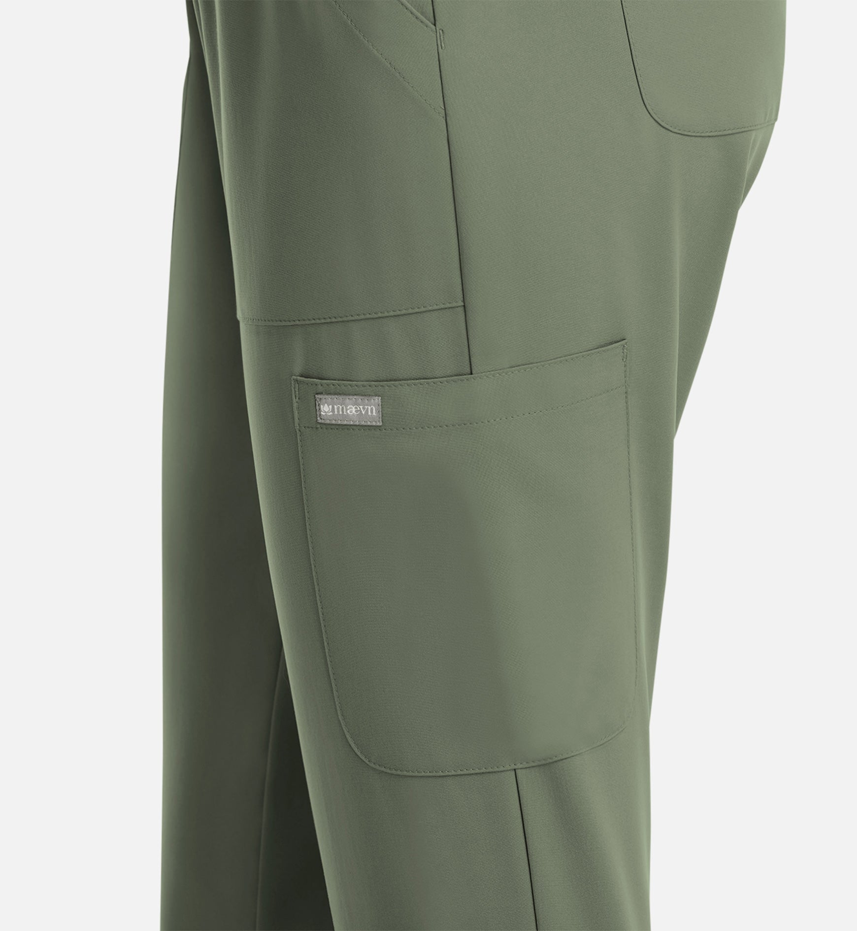 Momentum 5091 Women's Full Elastic Pull On Pants Olive