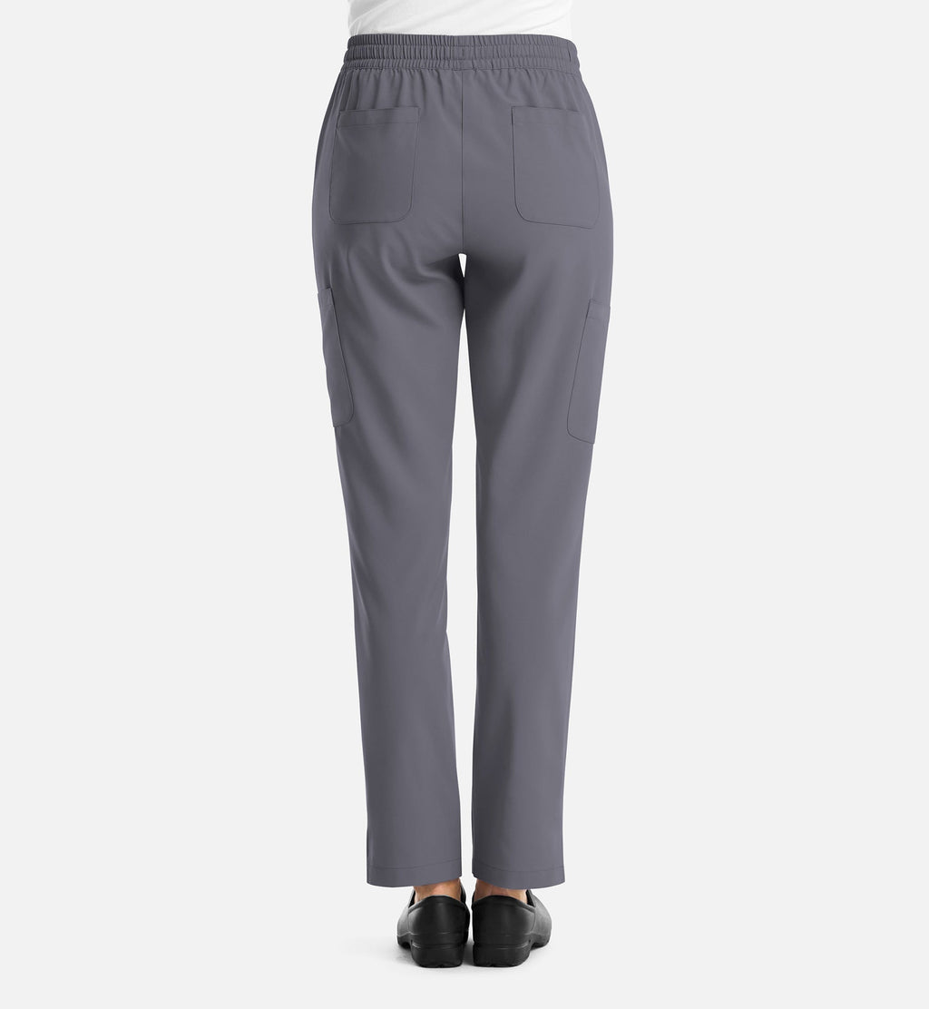 Momentum 5091 Women's Full Elastic Pull On Pants Pewter