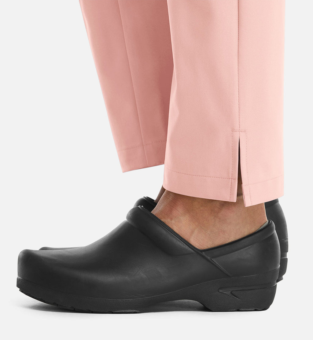 Momentum 5091 Womens Full Elastic Pull on Pant Pink Grapefruit