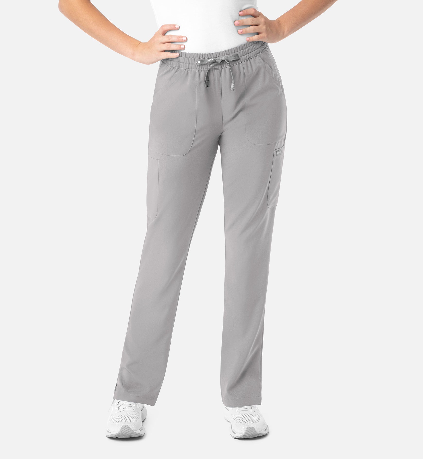 Momentum 5091 Women's Full Elastic Pull On Pants Quiet Grey