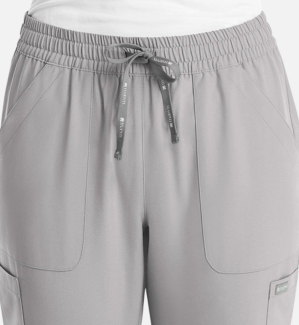 Momentum 5091 Women's Full Elastic Pull On Pants Quiet Grey